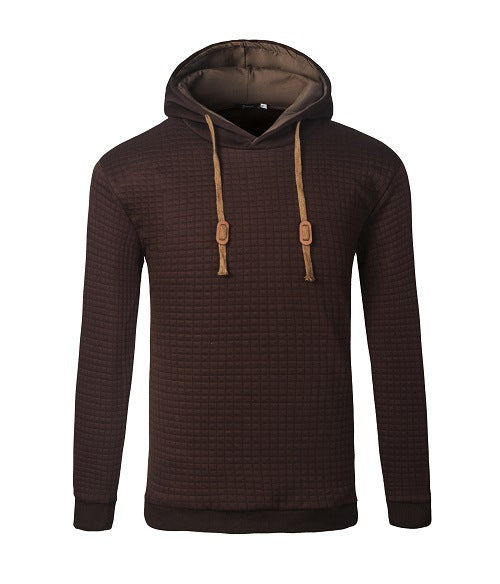 Sudadera con Capucha Jacquard para Hombre - Abrigo Cálido de Manga Larga - Image 15