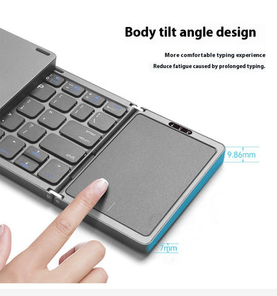 Teclado Inalámbrico Plegable con Touchpad para Móvil, Tablet y Laptop - Image 11