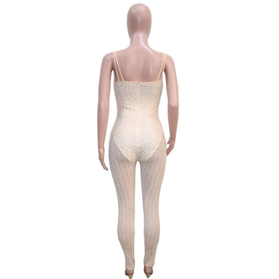 Jumpsuit Elegante de Malla Transparente con Strass y Tirantes - Image 21
