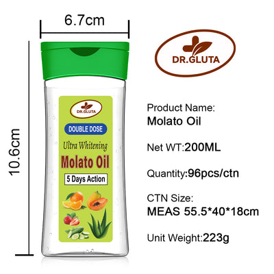 Aceite Corporal Molato Doble Potencia Blanqueador - Hidratación Intensiva 200ml - Image 8