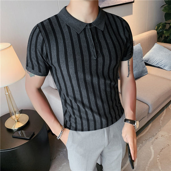 Polo Tejido Slim Fit Hombre con Gran Elasticidad