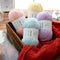 Lana Tejida a Mano Grosor Medio - Kit DIY con Aguja para Bufanda, Gorro y Abrigo