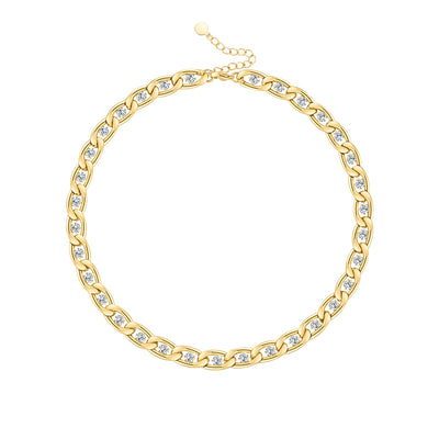 Collar de Acero Titanio con Garra de Diamante y Cadena - Image 3