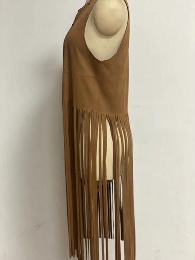 Chaleco de Gamuza con Borlas para Mujer - Image 11