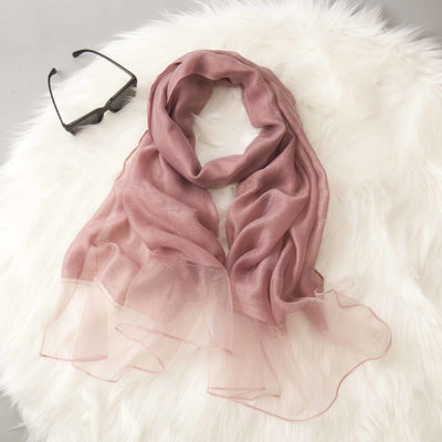 Pañuelo de Seda Mezclada para Mujer - Ligero y Versátil Primavera Verano - Image 8