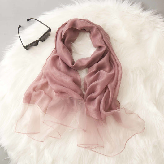 Pañuelo de Seda Mezclada para Mujer - Ligero y Versátil Primavera Verano - Image 8
