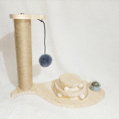 Juguete Giratorio para Gatos de Madera Maciza - Palo Interactivo Resistente y Divertido - Image 25
