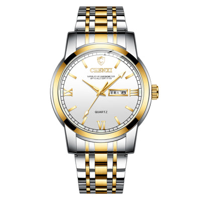 Reloj Acero Inoxidable Doble Calendario Luminoso Resistente al Agua - Image 10