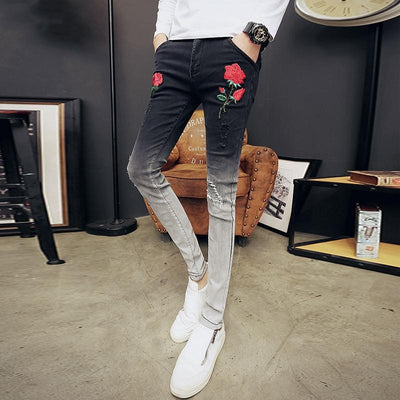 Jeans con Bloques de Color Estampados - Image 8