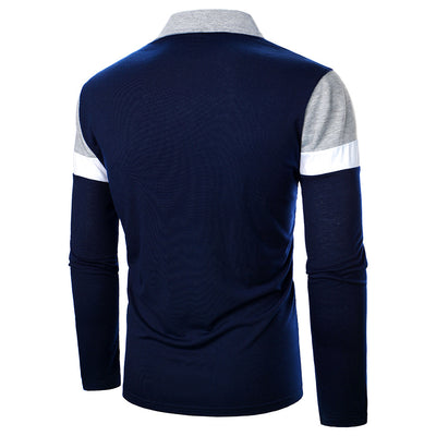 Camisa Manga Larga Hombre con Costuras Tricolor - Image 8