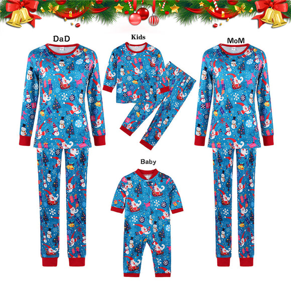 Pijamas Navideños a Juego para Padres e Hijos - Conjunto Cómodo Familiar