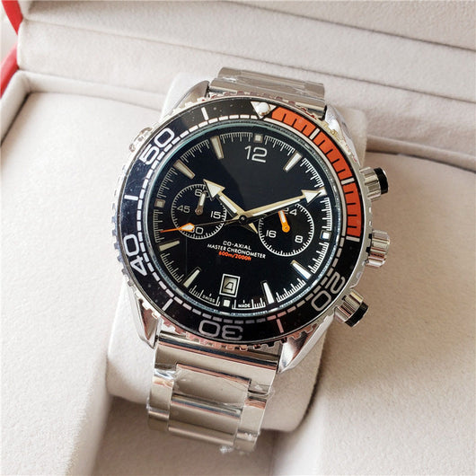 Reloj de Cuarzo para Hombre con Diseño Minimalista de Dos Ojos - Image 4