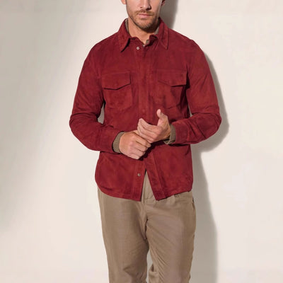 Chaqueta Noah de Gamuza para Hombre - Abrigo Elegante y Versátil - Image 3