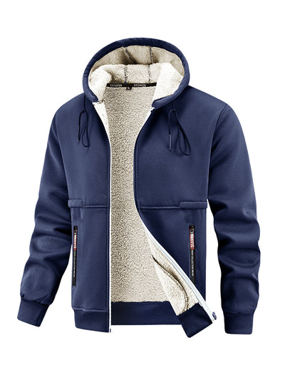 Abrigo de Invierno para Hombre con Lana de Cordero Engrosada - Image 6
