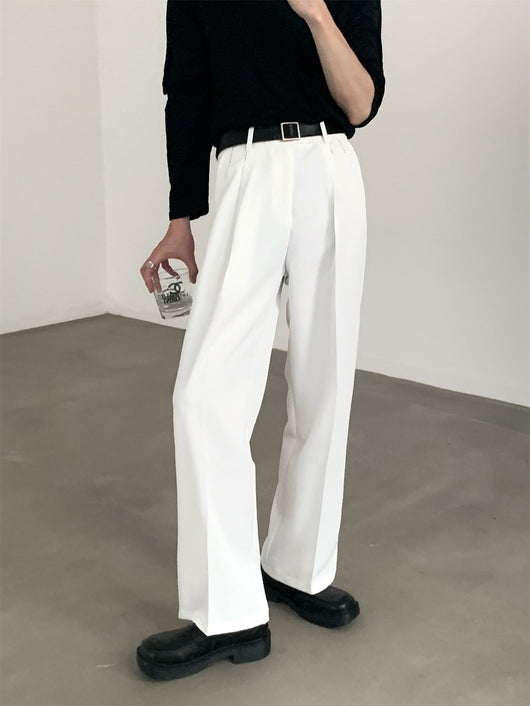 Pantalones Anchos Efecto Drapeado Estilo Urbano Relajado - Image 37