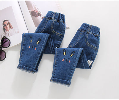 Pantalones Vaqueros Elásticos de Algodón para Niñas - Image 10