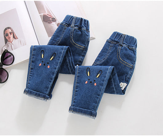 Pantalones Vaqueros Elásticos de Algodón para Niñas - Image 10
