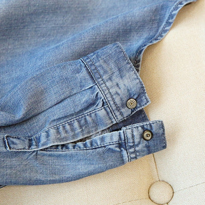 Camisa Tencel Denim Manga Larga para Mujer - Image 4