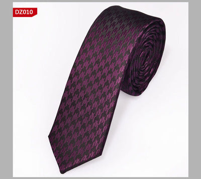 Corbata Angosta Estilo Británico 5cm - Teñida en Fibra de Poliéster - Image 38