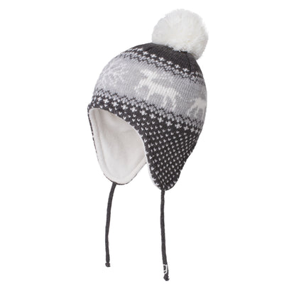 Gorro Infantil Jacquard Venado con Forro de Terciopelo - Gorro de Lana Tejida Cálida - Image 8
