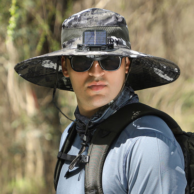 Gorro Ventilador Solar con Ala Ancha Recargable - Image 14