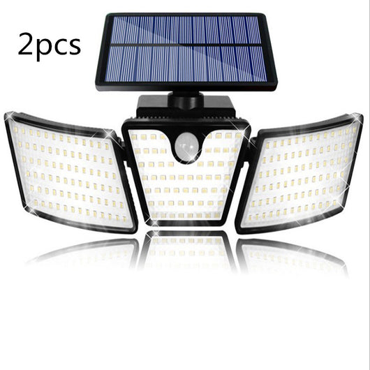 Lámpara Solar Exterior con Sensor de Movimiento Multi Cabezal - Image 3