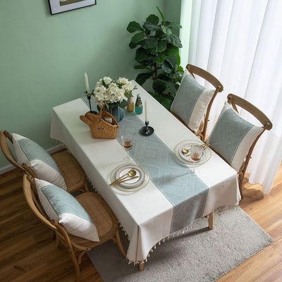 Mantel Rectangular Desechable Impermeable de Algodón y Lino Chino - Image 7