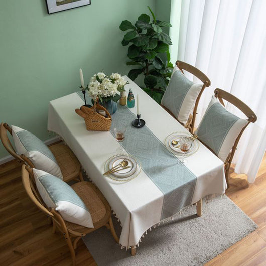 Mantel Rectangular Desechable Impermeable de Algodón y Lino Chino - Image 7