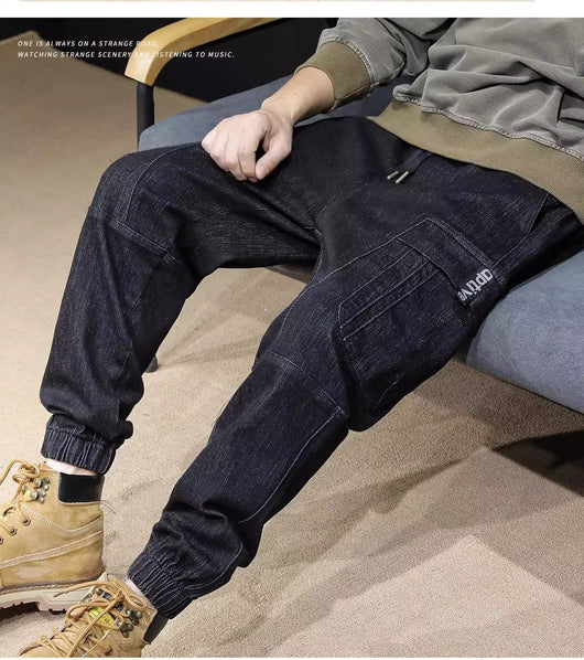 Jeans Retro Holgados con Cintura Elástica para Hombre - Image 6