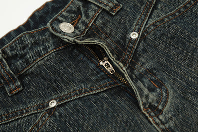 Pantalones Hombre Efecto Desgastado Corte Recto Suelto - Image 23
