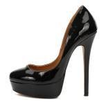 Zapatos de Tacón Alto Escotados para Mujer Talla Grande sin Cordones - Image 8