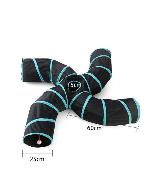 Túnel Plegable para Gatos S-tipo de Cuatro Canales - Image 8