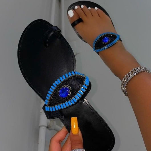 Sandalias Planas con Cristales Brillantes - Cómodas y Elegantes - Image 10
