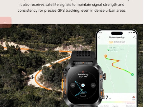 Reloj Deportivo Inteligente GPS BeiDou con Llamadas Bluetooth y Monitor Cardíaco - Image 8