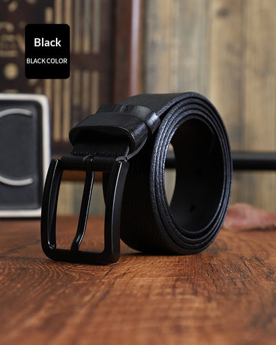 Cinturón Casual para Hombre en Cuero Genuino con Hebilla de Aleación - Image 13