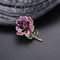 Broche Floral de Cristales Brillantes Diseño Premium