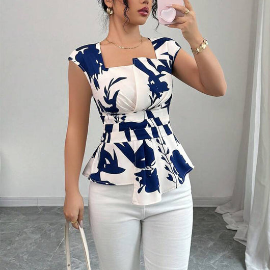 Blusa Fresca sin Mangas con Cuello Cuadrado para Mujer - Image 6
