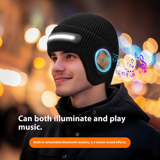 Gorro Tejido con Iluminación LED para Correr de Noche - Image 2