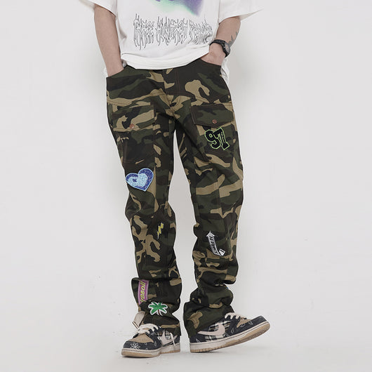 Pantalones Cargo Tácticos Camuflaje con Múltiples Bolsillos - Image 2