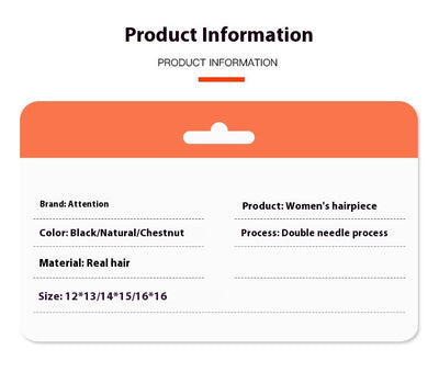 Peluca con Flequillo Francés de Cabello Natural - Image 11