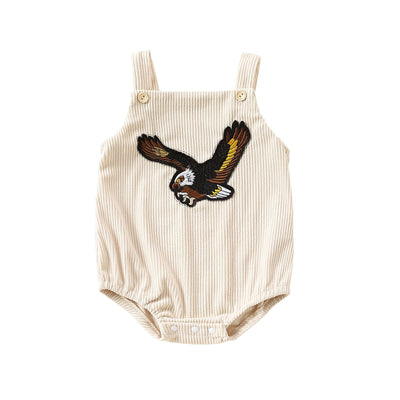 Enterizo Corto con Estampado de Águila Bordada - Image 5