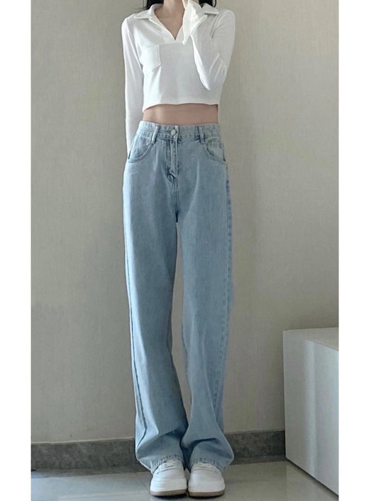 Pantalones Largos de Verano Estilo Retro con Caída Relajada - Image 11