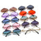 Frameless Sunglasses with UV Protection and Geometric Diamond Design