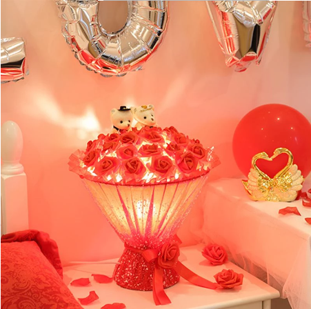 Lámpara Rosa Romántica para Dormitorio - Luz Cálida de Cabecera - Image 13