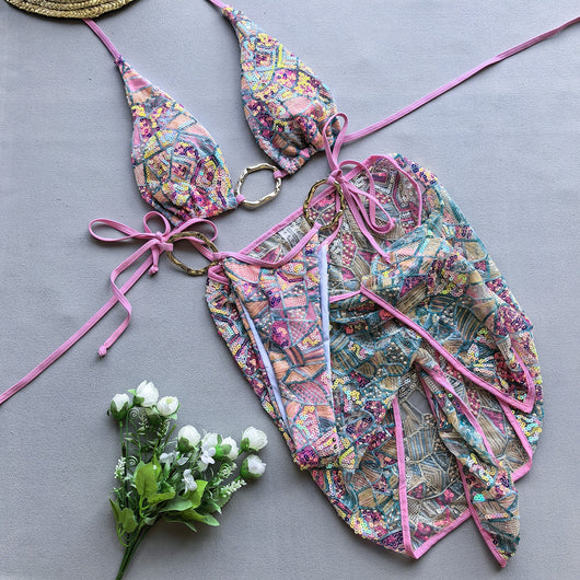 Bikini Dividido Estilo Europeo y Americano para Mujer - Image 20
