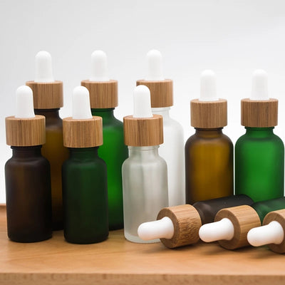 Botella Gotero de Vidrio Ámbar Protección Solar para Cosméticos - Image 11