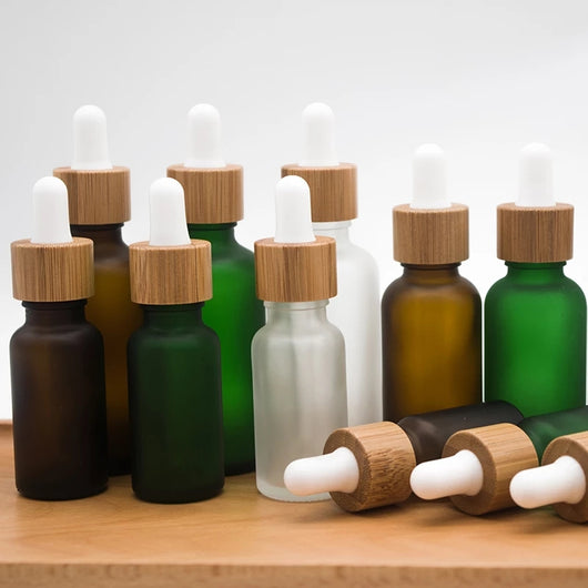 Botella Gotero de Vidrio Ámbar Protección Solar para Cosméticos - Image 11
