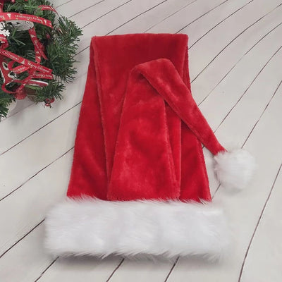 Gorro Navideño Extralargas Papá Noel Felpa Blanca para Disfraz y Decoración - Image 13