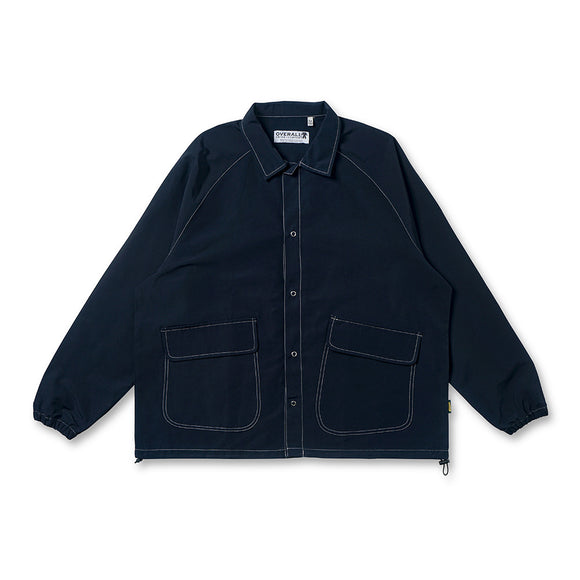 Chaqueta Casual Holgada con Bolsillos Grandes Estilo Utilitario