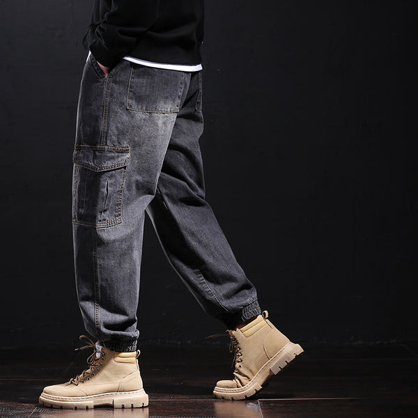 Pantalones Jeans Harem Sueltos para Hombre Fallwinter